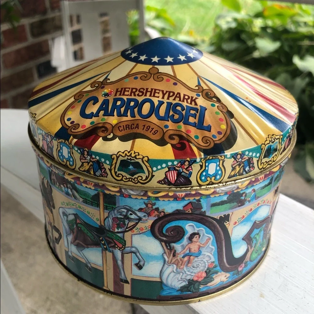 Vintage Hershey Park Carrousel Tin